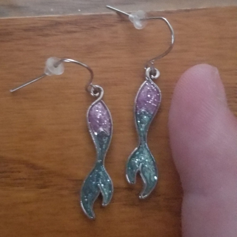 Mermaid tail earrings